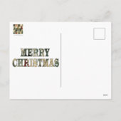 Kerstbomen tekst feestdagenkaart (Achterkant)