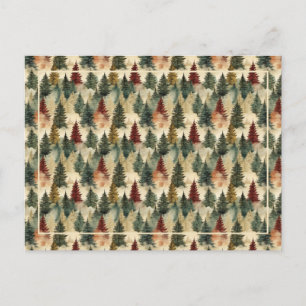 Kerstbomen tekst feestdagenkaart