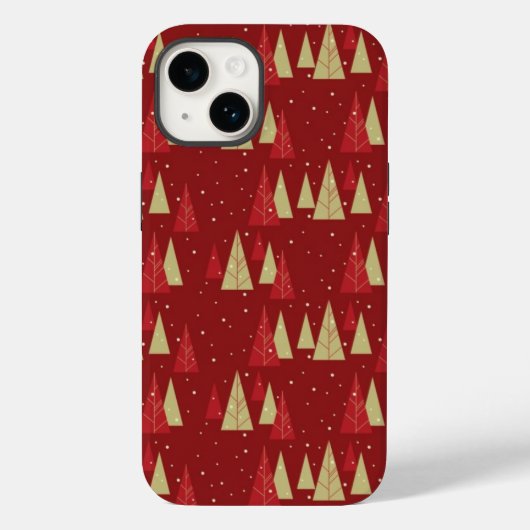 Kerstbomen Telefoontas Case-Mate iPhone Case (Achterkant)
