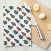 kerstbomen theedoek (Quarter Fold)