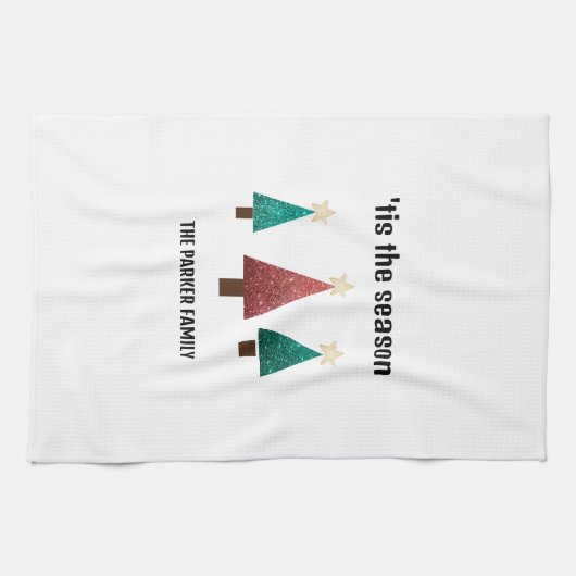 kerstbomen theedoek (Horizontaal)