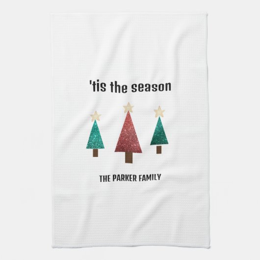 kerstbomen theedoek (Verticaal)