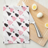 kerstbomen theedoek (Quarter Fold)