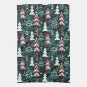 kerstbomen. theedoek (Verticaal)