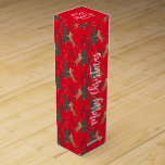 Kerstbomen & tijgers patroon Rode achtergrond Wijn<br><div class="desc">Met dit kleurrijke kerstboompatroon in cartoon-stijl met een aanpasbare rode achtergrond kunt u de achtergrondkleuren wijzigen. Kerstmis,  bomen,  kerstdieren en andere kerstsymbolen.</div>
