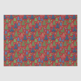 kerstbomen tissuepapier