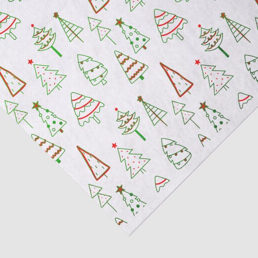 kerstbomen tissuepapier (Detail)