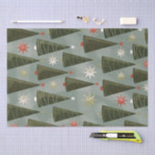 kerstbomen tissuepapier (Craft)