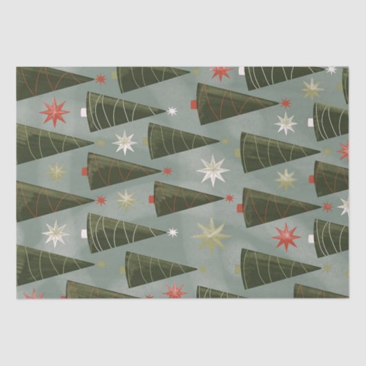 kerstbomen tissuepapier (Voorkant)