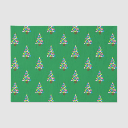 kerstbomen tissuepapier (Voorkant)