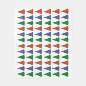 Kerstbomen Tri-kleur Fleece Deken (Voorkant)