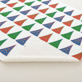 Kerstbomen Tri-kleur Sherpa Deken (3/4)