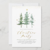 kerstbomen | Uitnodiging feestdag (Voorkant)