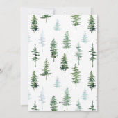 kerstbomen | Uitnodiging feestdag (Achterkant)