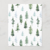 kerstbomen | Uitnodiging voor de budgettaire feest (Achterkant)