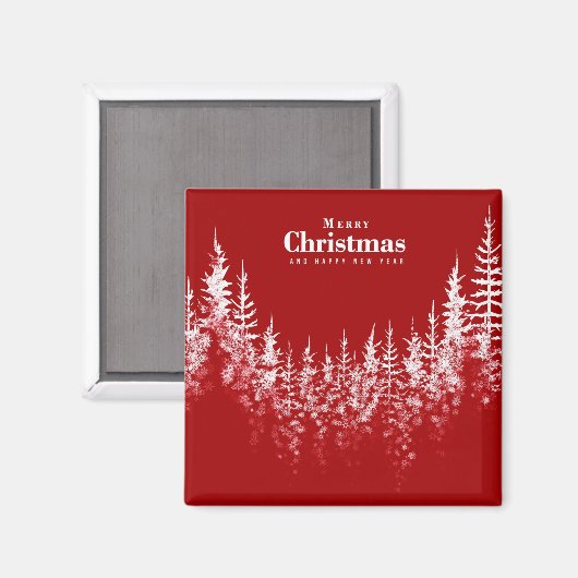 Kerstbomen Vakantie Magneet (Voorkant / Achterkant)