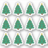 Kerstbomen Vakantiedecoratie X-mas Planner Sticker (Voorkant)