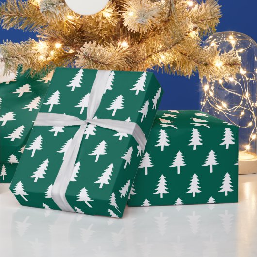 kerstbomen | Vakantiepapier in groenboek Cadeaupapier (Feestdagen)