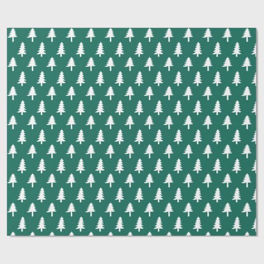 kerstbomen | Vakantiepapier in groenboek Cadeaupapier (Vlak)