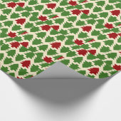 Kerstbomen Vakantiepatroon Cadeaupapier (Hoek)