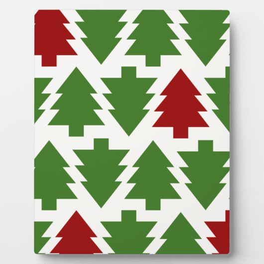 Kerstbomen Vakantiepatroon Fotoplaat (Voorkant)