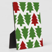 Kerstbomen Vakantiepatroon Fotoplaat (Zijkant)