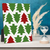 Kerstbomen Vakantiepatroon Fotoplaat (Zijkant)