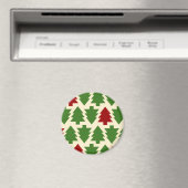 Kerstbomen Vakantiepatroon Magneet (Insitu (Vaatwasser))
