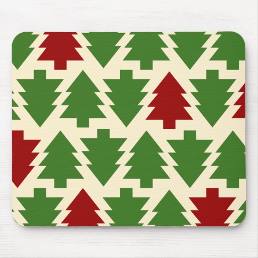 Kerstbomen Vakantiepatroon Muismat (Voorkant)