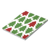 Kerstbomen Vakantiepatroon Notitieblok (Linkerzijde)
