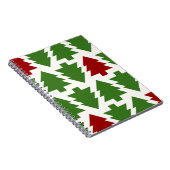 Kerstbomen Vakantiepatroon Notitieboek (Rechterzijde)