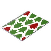 Kerstbomen Vakantiepatroon Notitieboek (Linkerzijde)