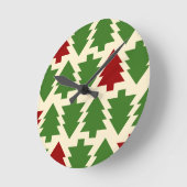 Kerstbomen vakantiepatroon ronde klok (Hoek)