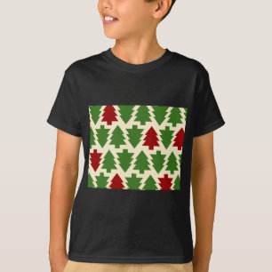 Kerstbomen vakantiepatroon t-shirt