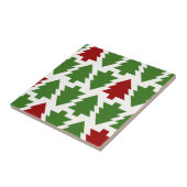 Kerstbomen Vakantiepatroon Tegeltje (Zijkant)