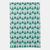 Kerstbomen van Merry Holly Days Theedoek (Verticaal)