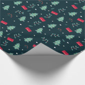 kerstbomen Verpakkingspapier Cadeaupapier (Hoek)