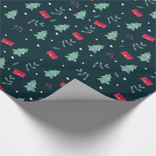 kerstbomen Verpakkingspapier Cadeaupapier (Hoek)