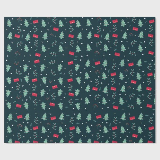 kerstbomen Verpakkingspapier Cadeaupapier (Vlak)