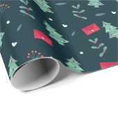 kerstbomen Verpakkingspapier Cadeaupapier (Rol Hoek)