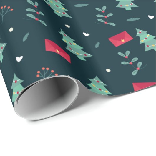 kerstbomen Verpakkingspapier Cadeaupapier (Rol Hoek)