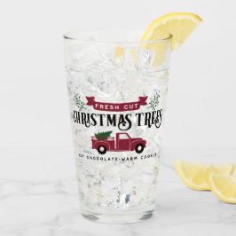 kerstbomen, vers gesneden glas