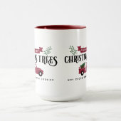 kerstbomen, vers gesneden mok (Midden)