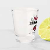 kerstbomen, vers gesneden shot glas (Links)