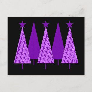 Kerstbomen - Violet Ribbon Feestdagenkaart