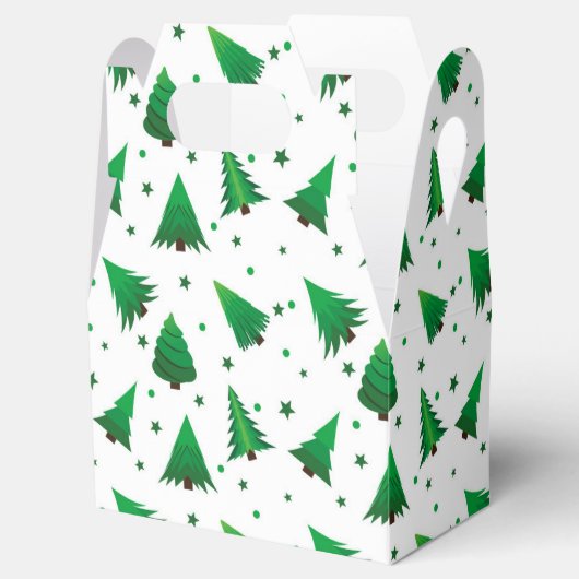 kerstbomen voor kerstmis bedankdoosjes (Geopend)