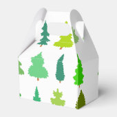 kerstbomen voor kerstmis bedankdoosjes (Achterkant)