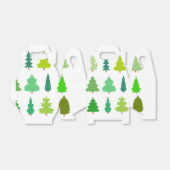 kerstbomen voor kerstmis bedankdoosjes (Uitgevouwen)