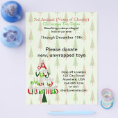 kerstbomen voor liefdadigheidsdoeleinden Jaarlijks Flyer (Enkel)