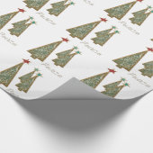 kerstbomen - Vrede Cadeaupapier (Hoek)